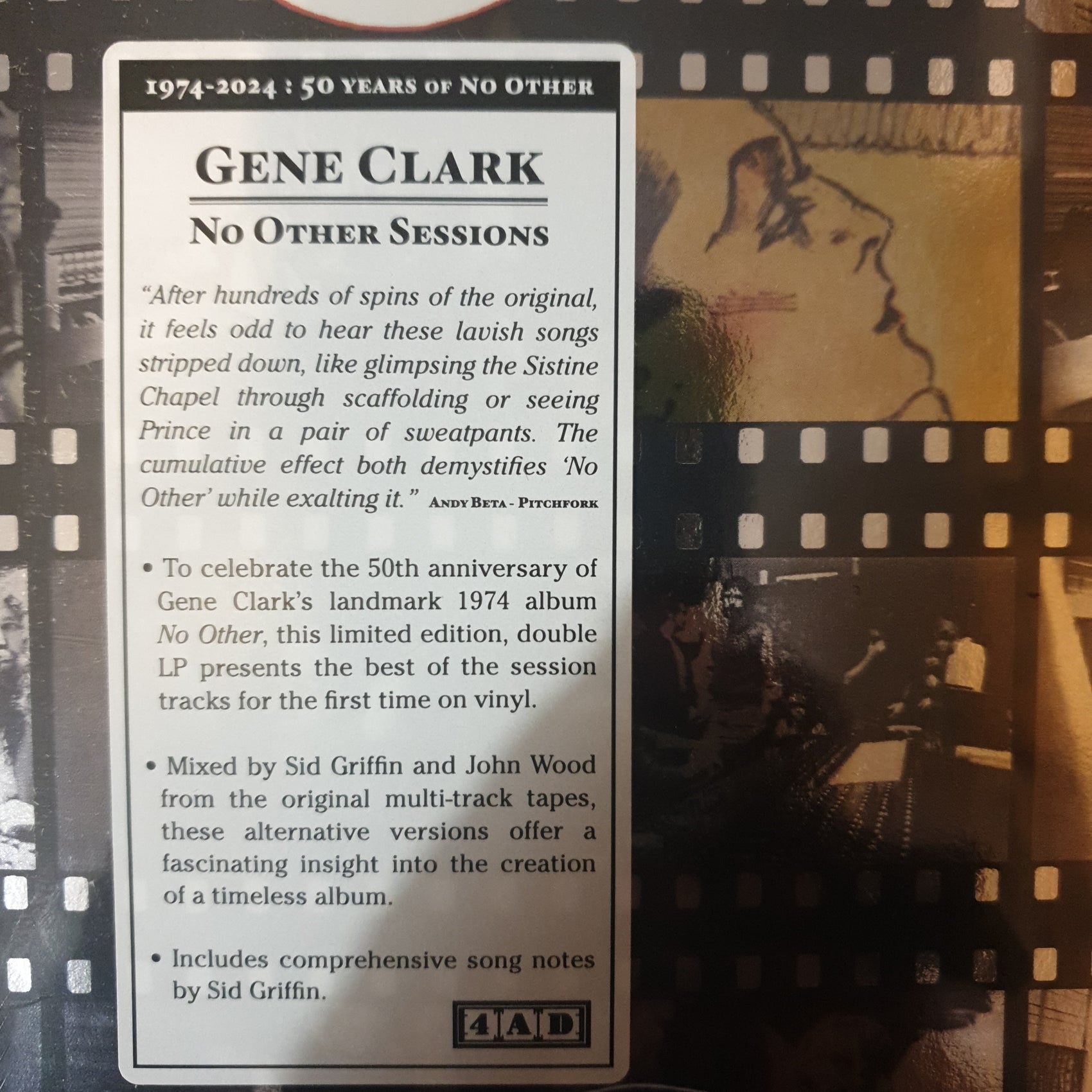 GENE CLARK - NO OTHER SESSIONS (2LP) VINYL RSD 2024