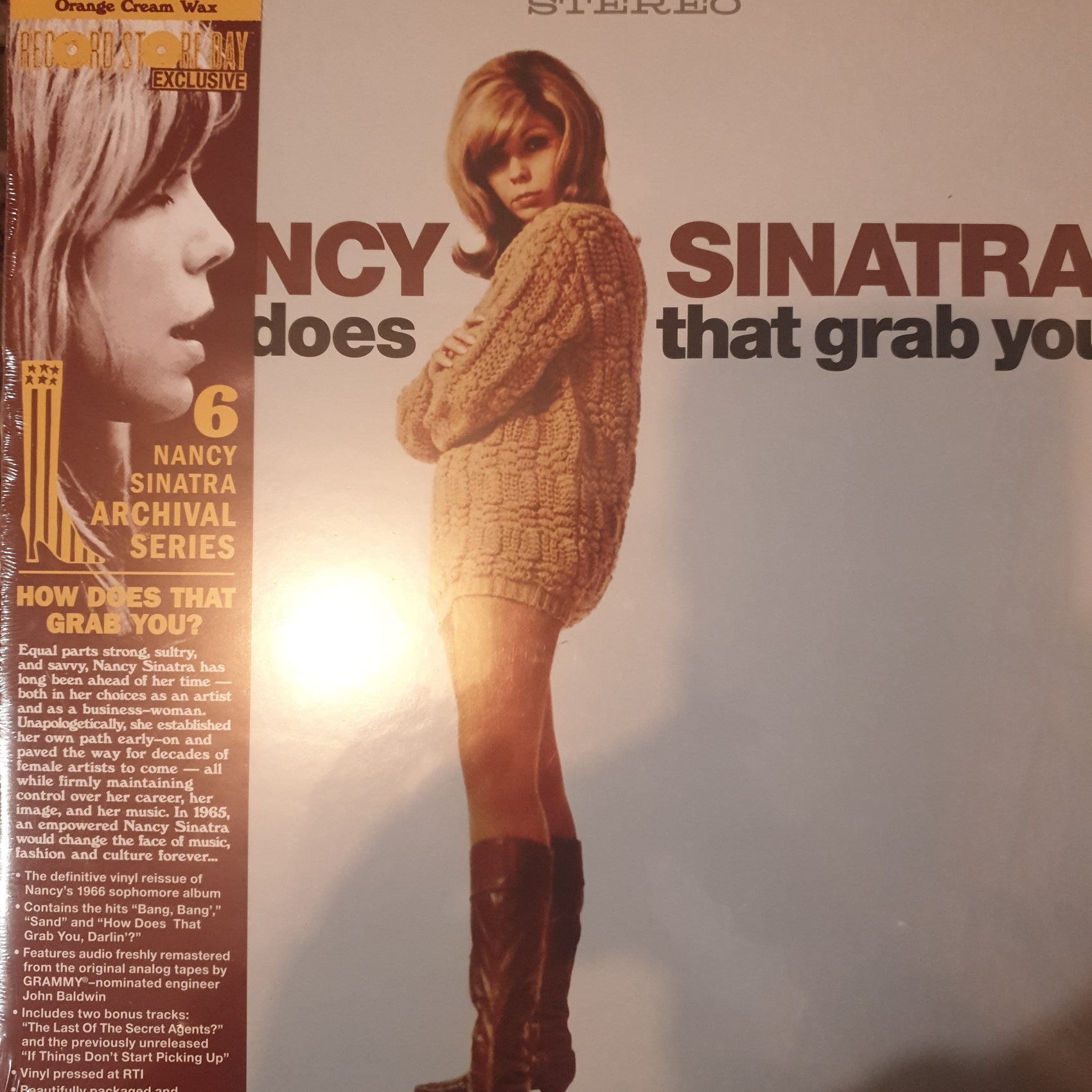 NANCY SINTRA - HOW DOES THAT GRAB YOU (ORANGE CREAM COLOURED) VINYL RSD 2024
