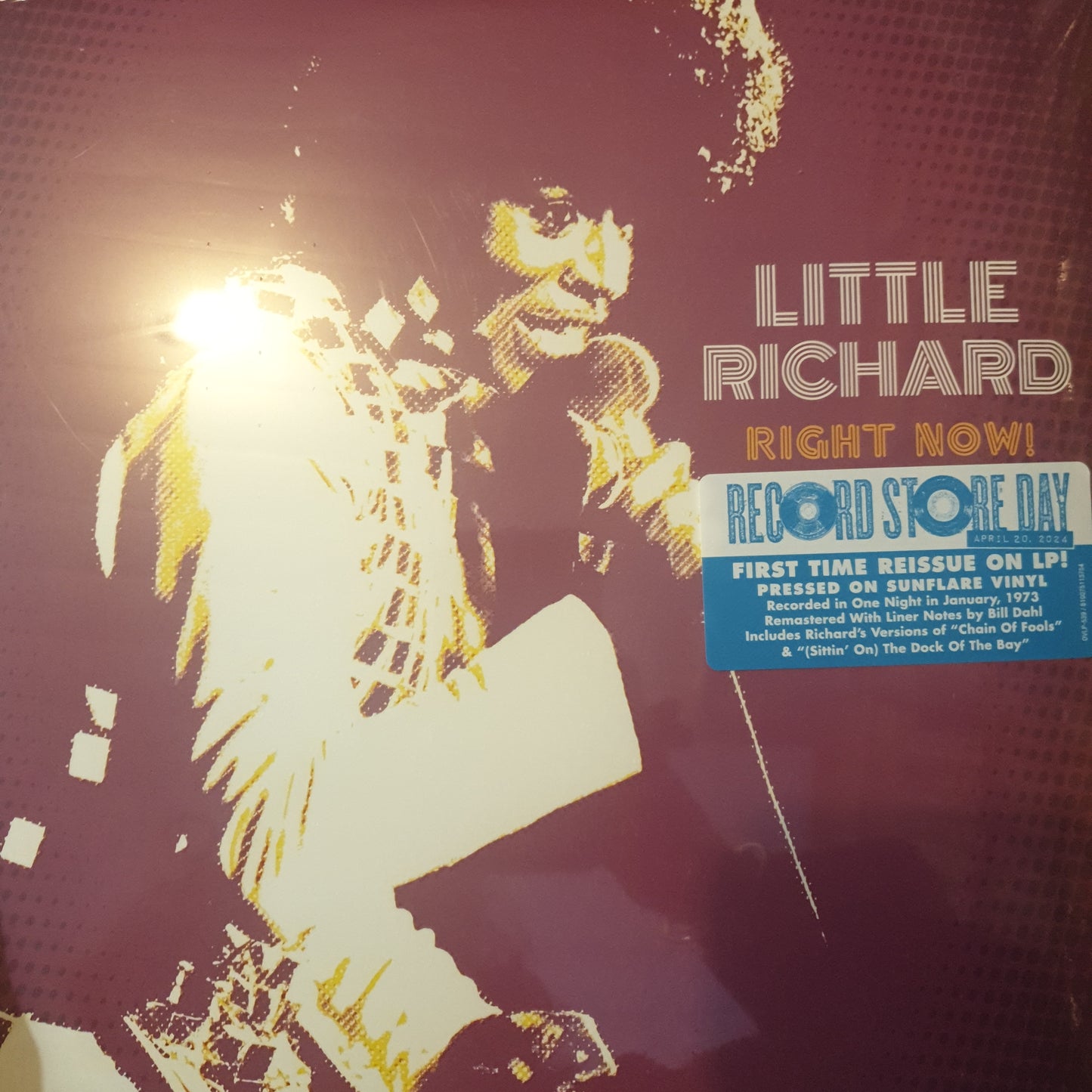 LITTLE RICHARD - RIGHT NOW (SUNFLARE COLOURES) VINYL RSD 2024