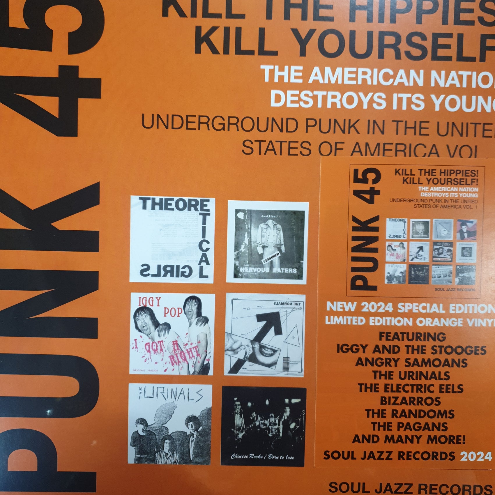 VARIOUS ARTISTS - PUNK 45: VOL 1 (ORANGE COLOURED) (2LP) VINYL RSD 2024