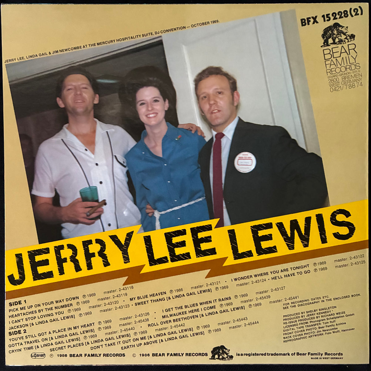 JERRY LEE LEWIS - THE KILLER 1969-1972 (11LP BOX SET) (USED VINYL 1986 GERMANY M-/M-)