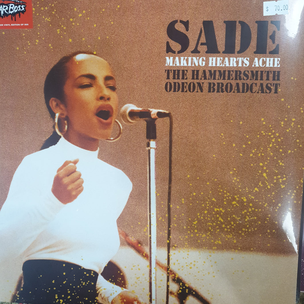 SADE - MAKING HEARTS ACHE: THE HAMMERSMITH ODEON BROADCAST (COLOURED) VINYL