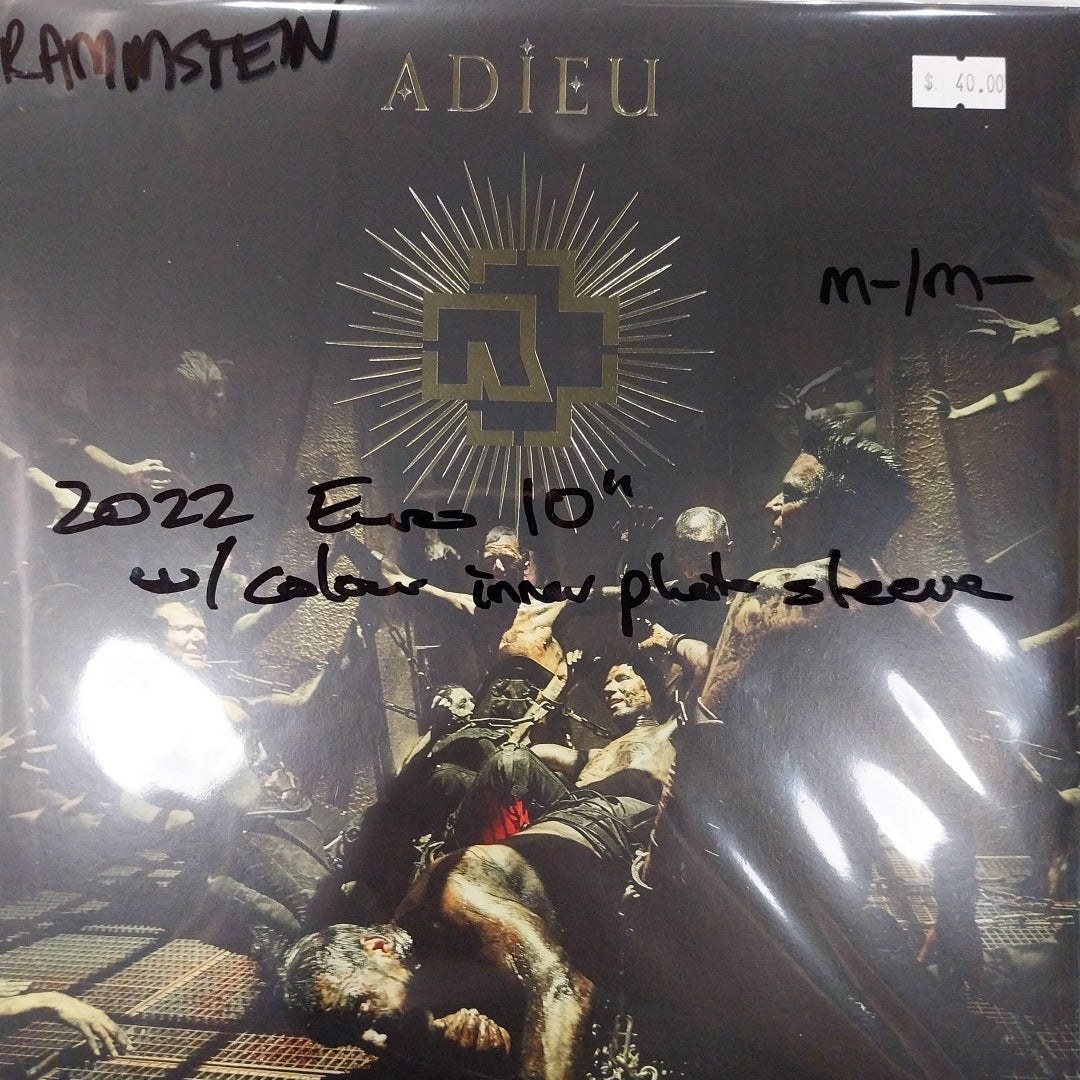 RAMMSTEIN - ADIEU (USED VINYL 2022 EURO 10" M- M-)