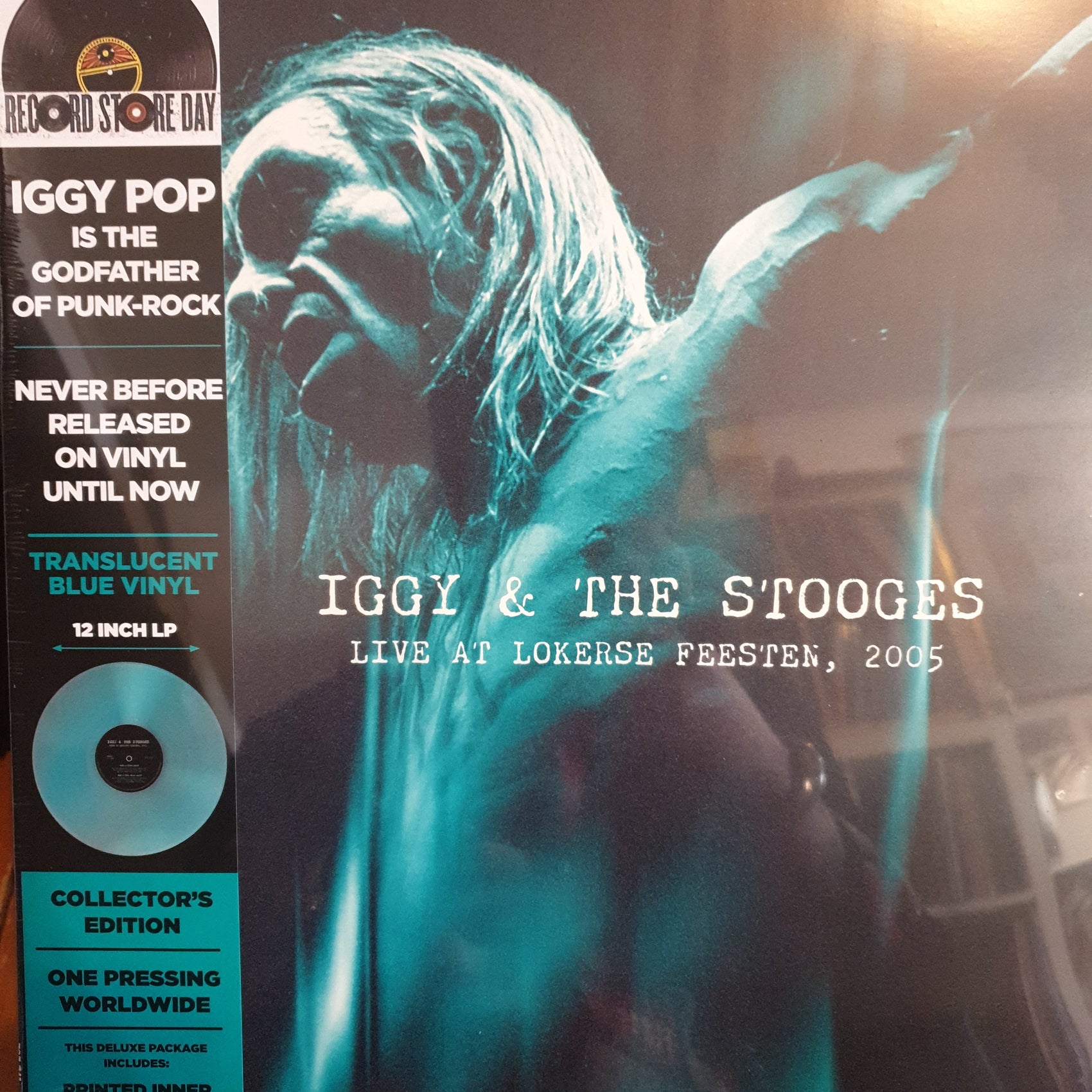 IGGY AND THE STOOGES - LIVE AT LOKERSE FEESTEN 2005 (BLUE COLOURED) VINYL RSD 2024