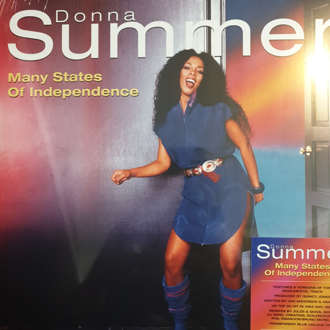 DONNA SUMMER - MANY STATES OF INDERPENDENCE (BLUE COLOURED) VINYL RSD 2024