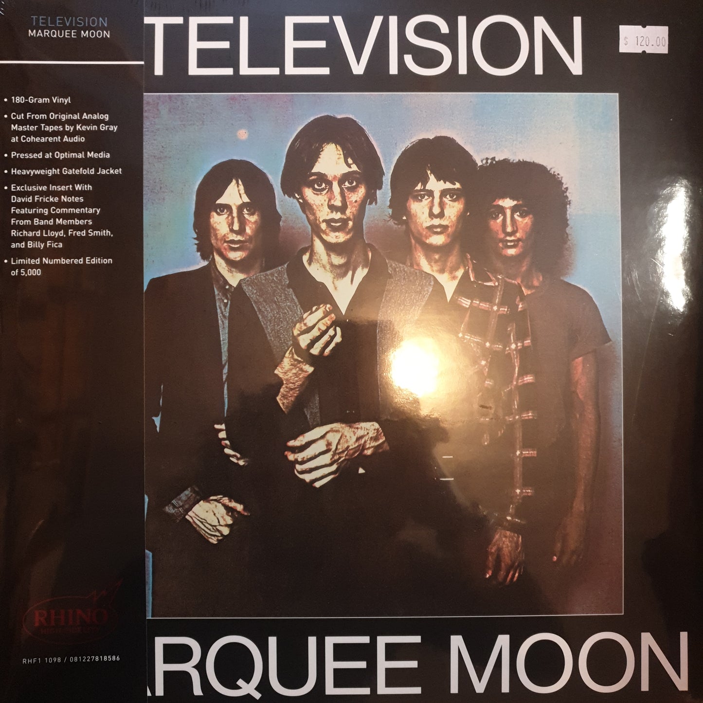 TELEVISION - MARQUEE MOON (RHINO HIGH FIDELITY) VINYL