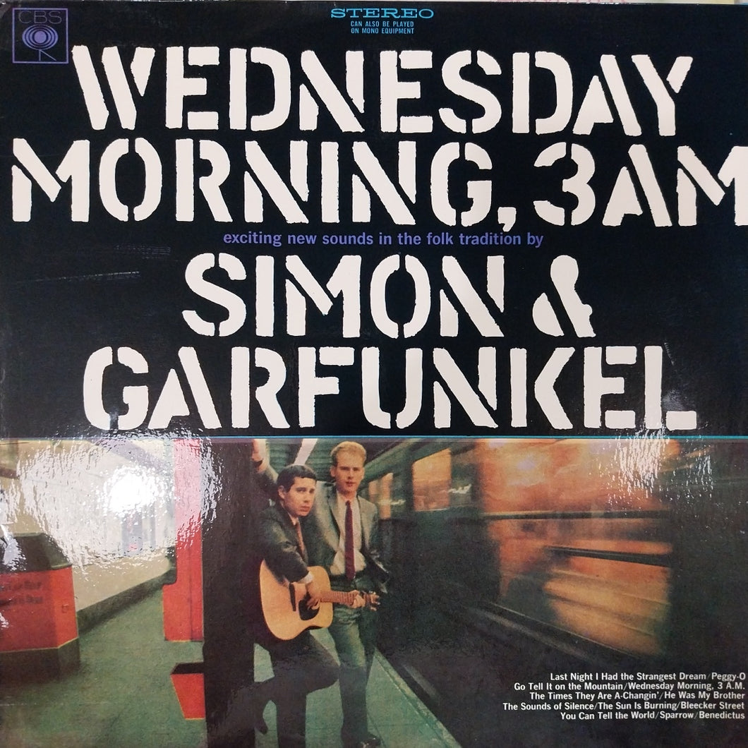 SIMON AND GARFUNKEL - WEDNESDAY MORNING, 3AM (USED VINYL 1967 AUS EX+ EX+)