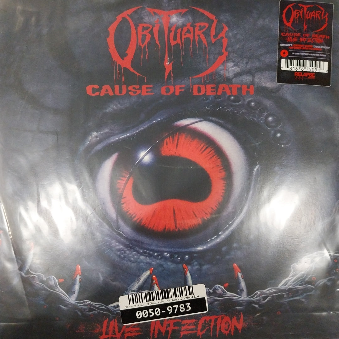 OBITUARY - CAUSE OF DEATH LIVE INFECTION (USED VINYL 2022 EX+ EX+)