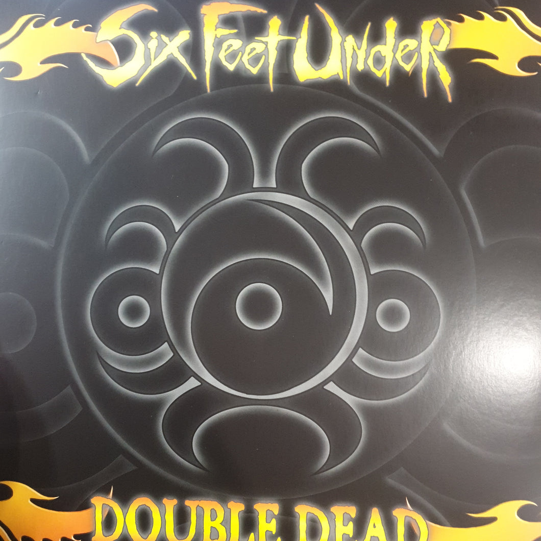 SIX FEET UNDER - DOUBLE DEAD (YELLOW AND BLACK COLOURED) (2LP) (USED VINYL 2021 UK M- M-)