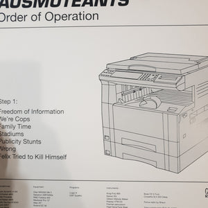 AUSMUTEANTS - ORDER OF OPERATION (WHITE COLOURED) (USED VINYL 2014 AUS M-/EX)