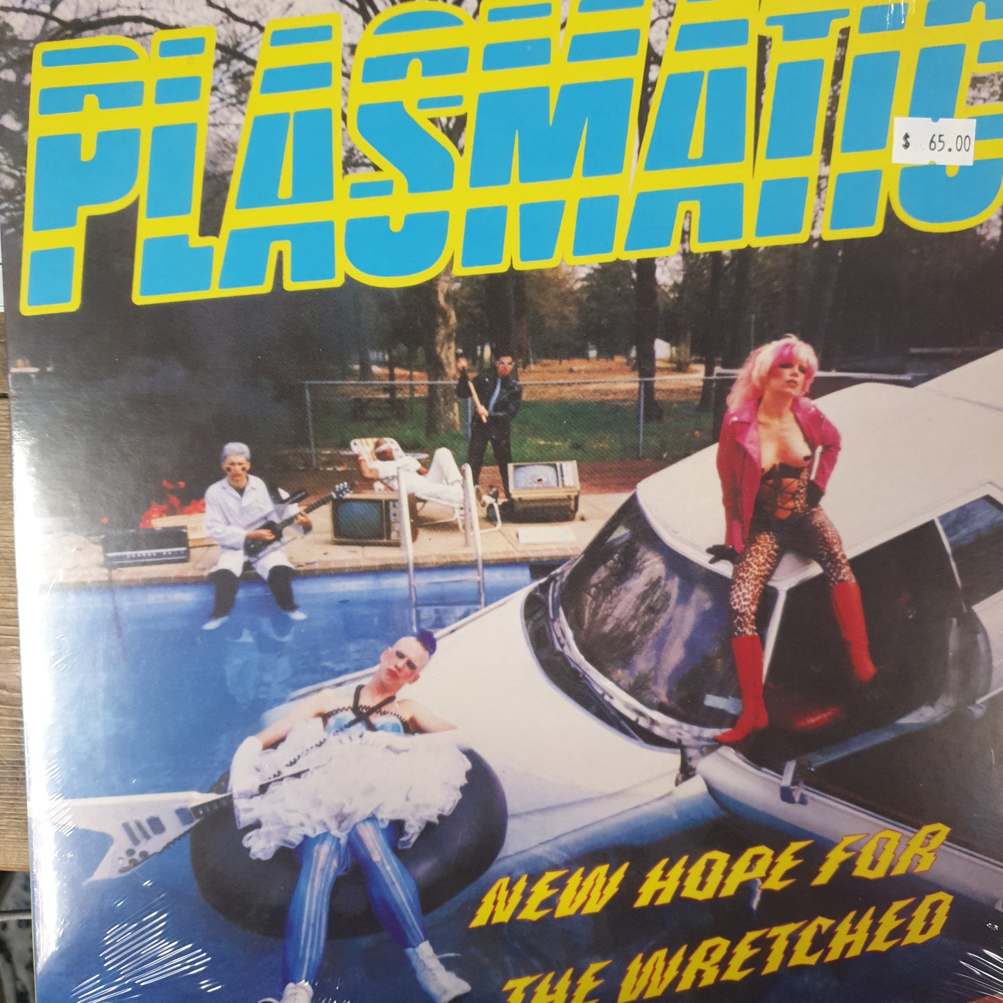 PLASMATICS - NEW HOPE FOR THE WRETCHED (YELLOW, ORANGE AND GREEN SPLATTER COLOURED) (USED VINYL 1980 UK M-/EX)