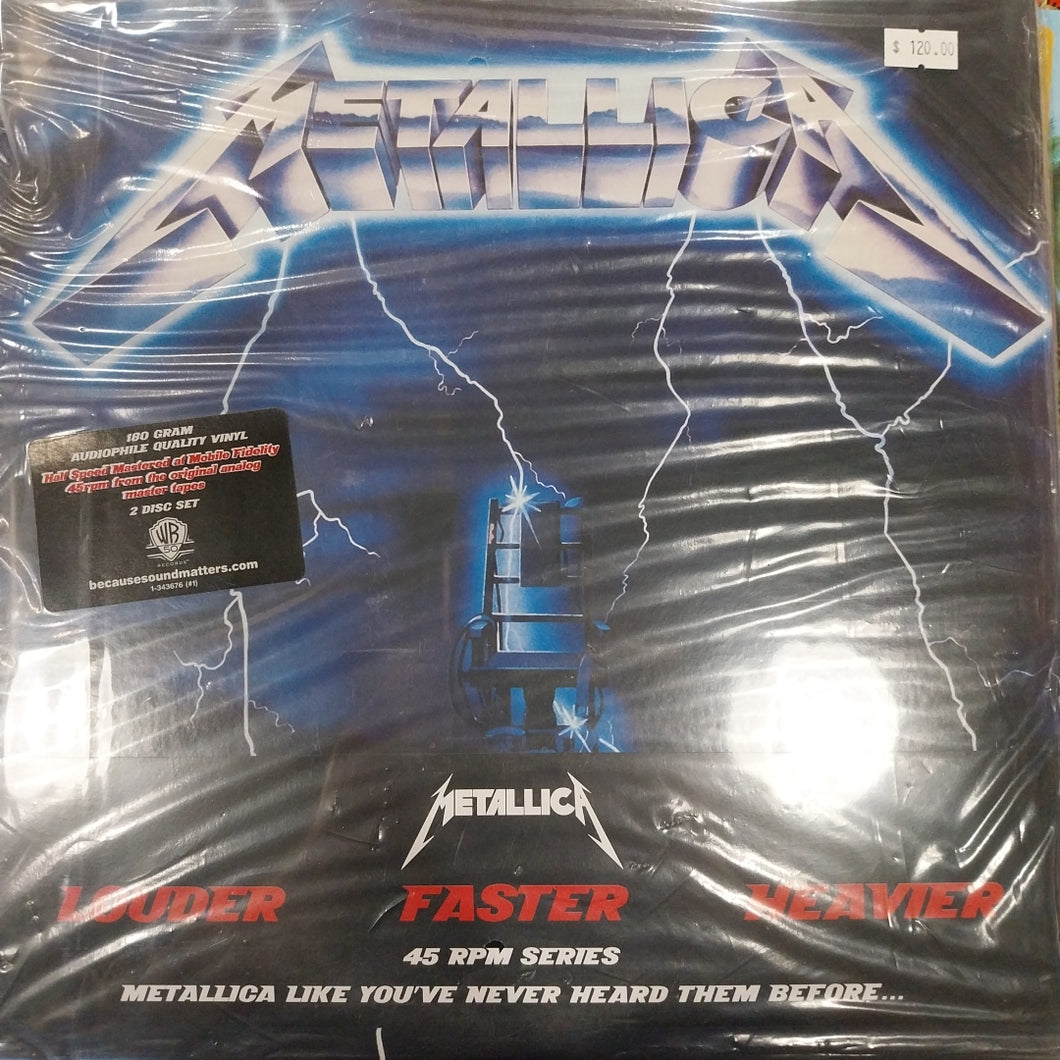 METALLICA - RIDE THE LIGHTNING, LOUDER FASTER HEAVIER (HALF SPEED MASTERED 2LP VINYL)