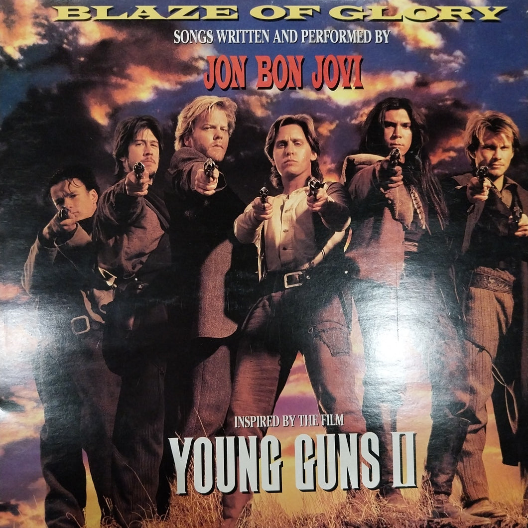 BON JOVI - BLAZE OF GLORY/YOUNG GUNS 2 (USED VINYL 1990 AUS M- EX+)