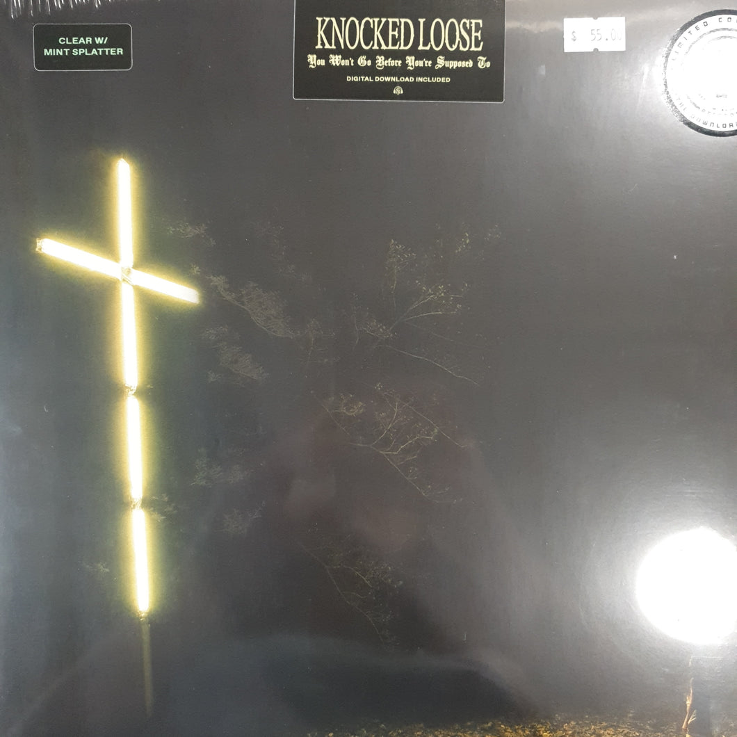 KNOCKED LOOSE - YOU WONT GO BEFORE YOURE SUPPOSED TO (CLEAR AND MINT SPLATTER COLOURED) VINYL