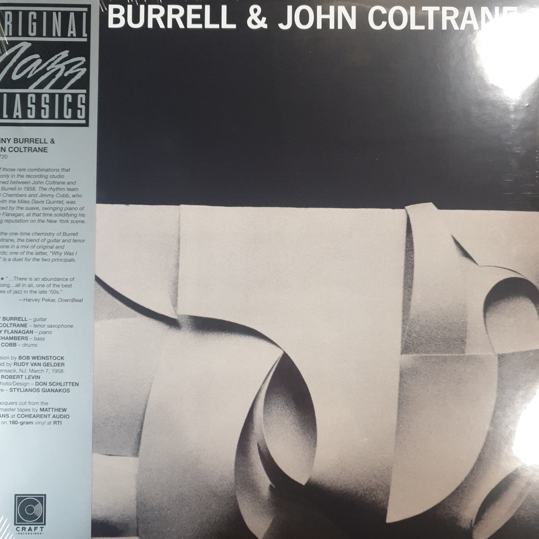 KENNY BURRELL AND JOHN COLTRANE - SELF TITLED (ORIGINAL JAZZ CLASSICS) VINYL