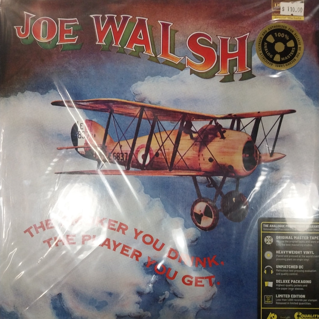 JOE WALSH - THE SMOKER YOU DRINK, THE PLAYER YOU GET (ANALOGUE PRODUCTIONS PRESSING) VINYL