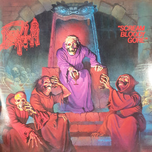 DEATH - SCREAM BLOODY GORE (USED VINYL 1987 UK M-/EM-)