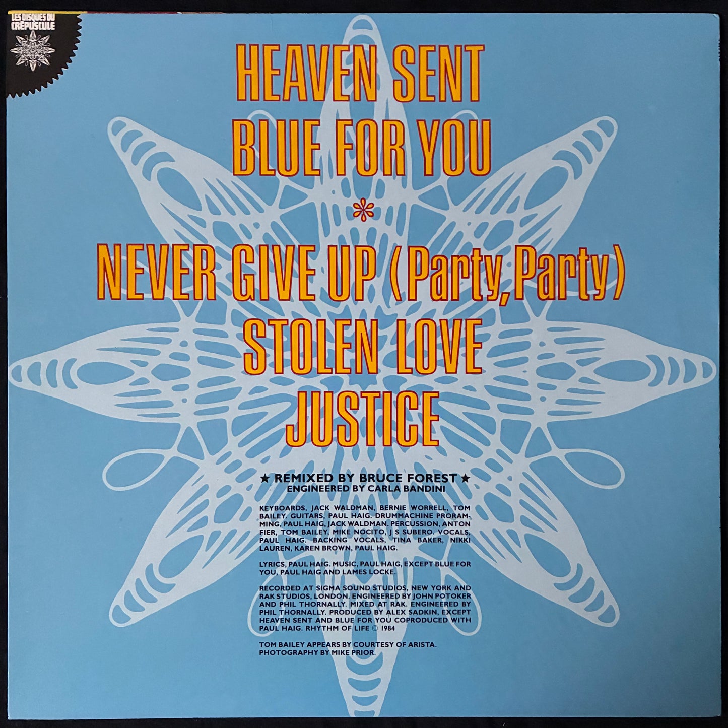 PAUL HAIG - PAUL HAIG (MLP) (USED VINYL 1984 BENELUX M-/M-)