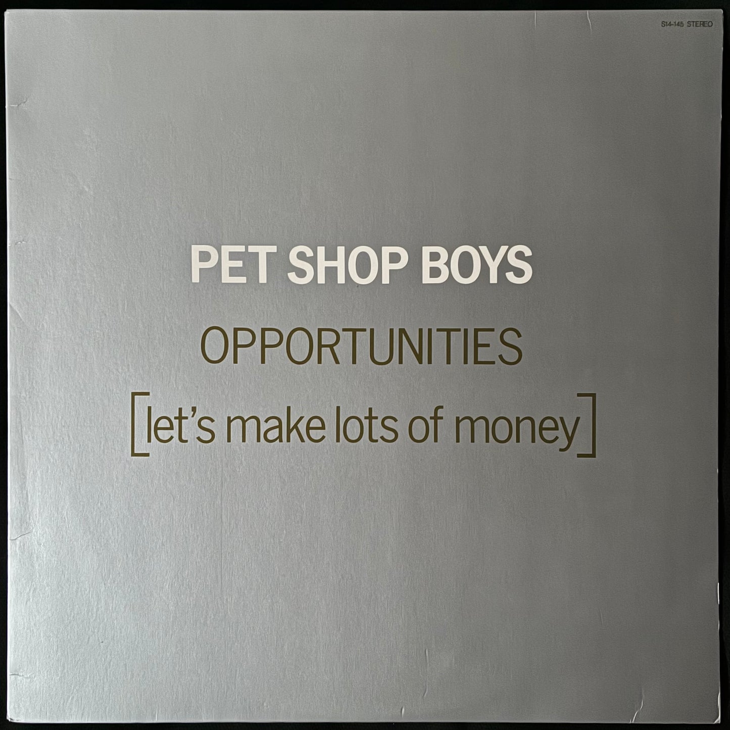 PET SHOP BOYS - OPPORTUNITIES [LETS MAKE A LOT OF MONEY] (12" EP) (USED VINYL 1986 JAPAN M-/M-)