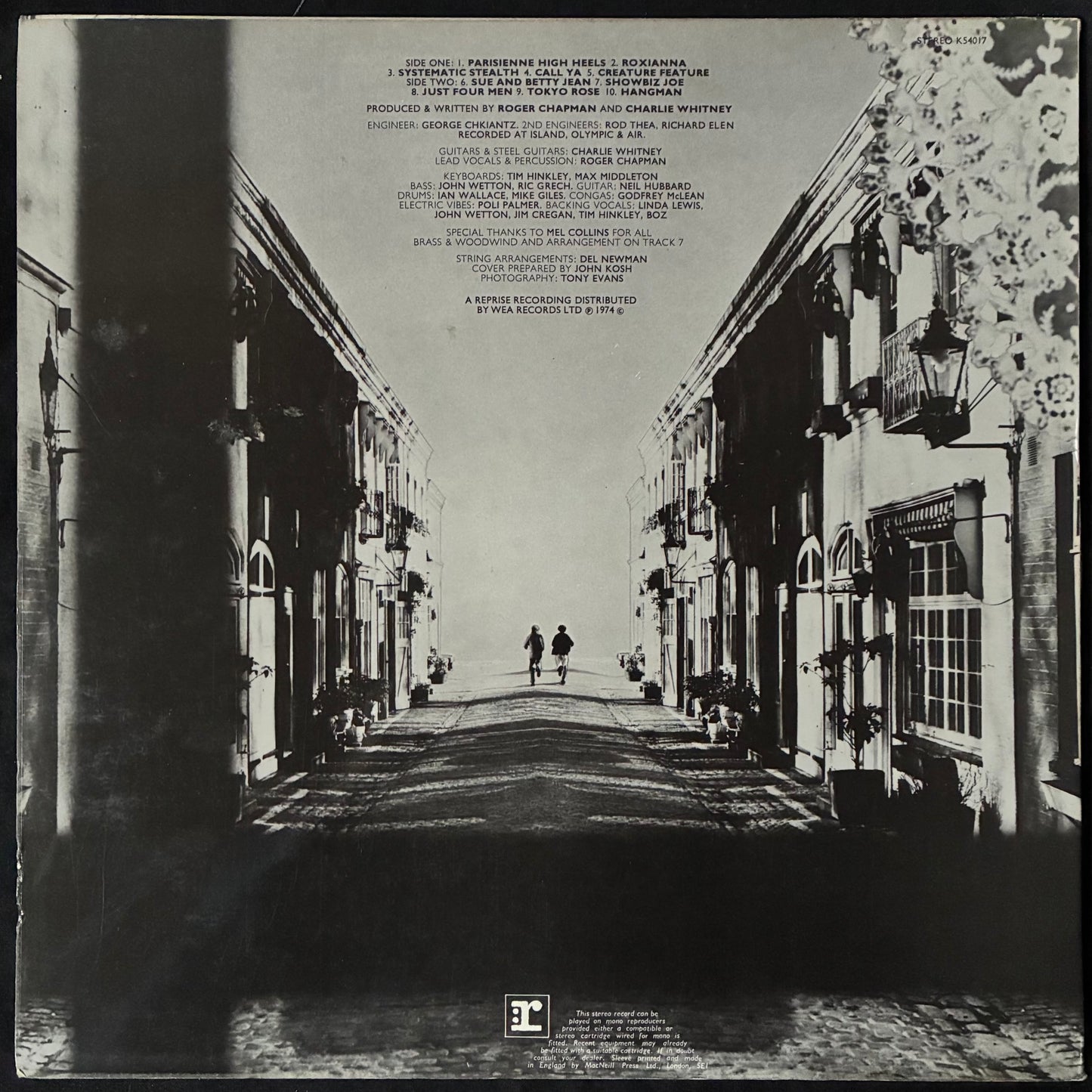 CHAPMAN • WHITNEY - STREETWALKERS (USED VINYL 1974 UK M-/EX+)