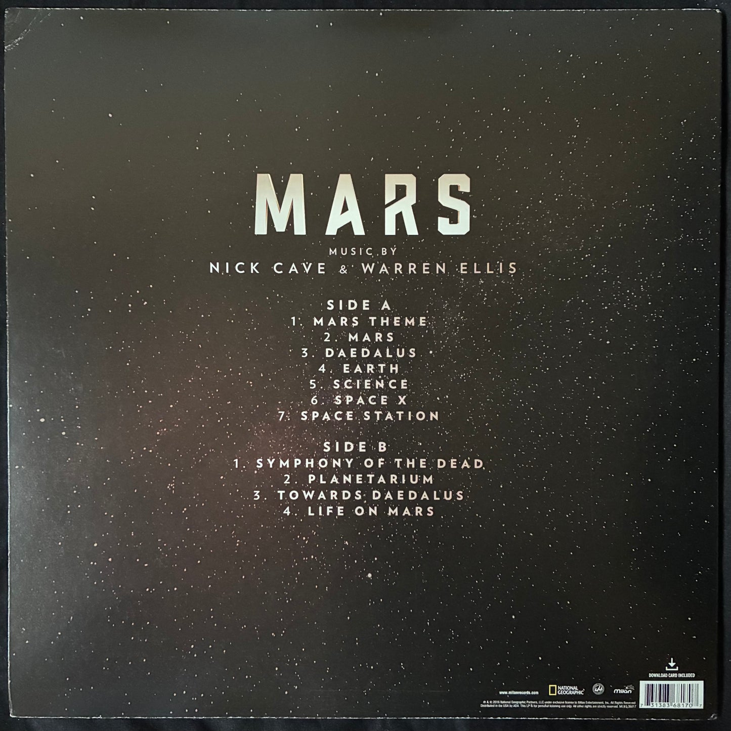NICK CAVE & WARREN ELLIS - MARS OST (FIRST PRESSING) (RUST RED COLOURED) (USED VINYL 2017 US M-/EX+)
