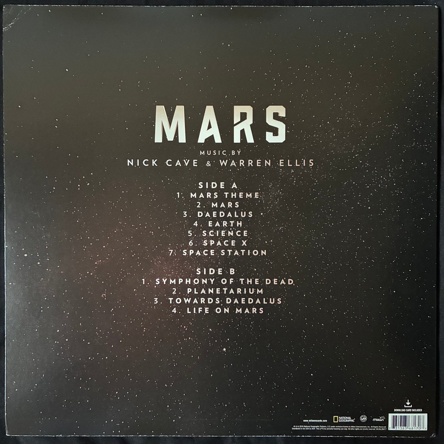 NICK CAVE & WARREN ELLIS - MARS OST (FIRST PRESSING) (RUST RED COLOURED) (USED VINYL 2017 US M-/EX+)