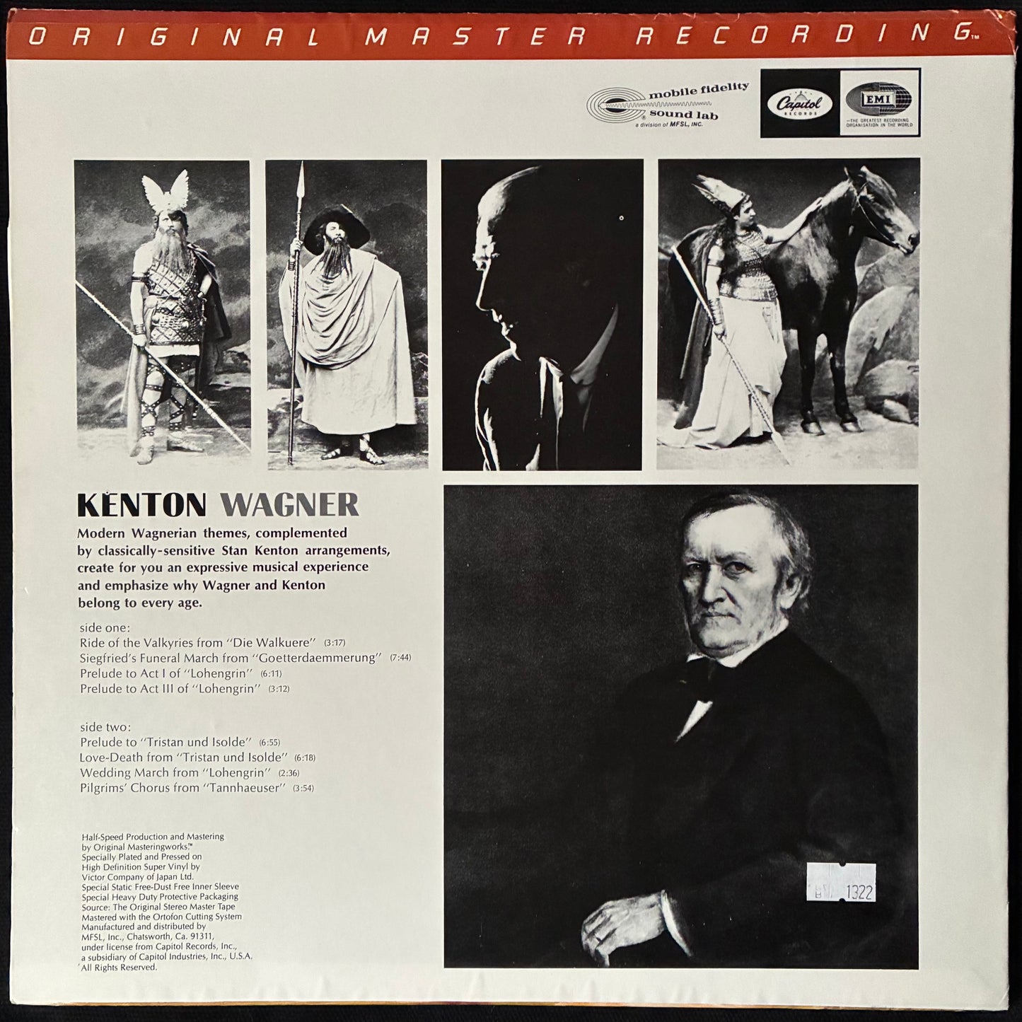 STAN KENTON - KENTON PLAYS WAGNER (MFSL) (USED VINYL 1982 US M-/M-)