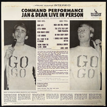 Load image into Gallery viewer, JAN &amp; DEAN - COMMAND PERFORMANCE - LIVE IN PERSON (USED VINYL 1985 JAPAN M-/EX+)
