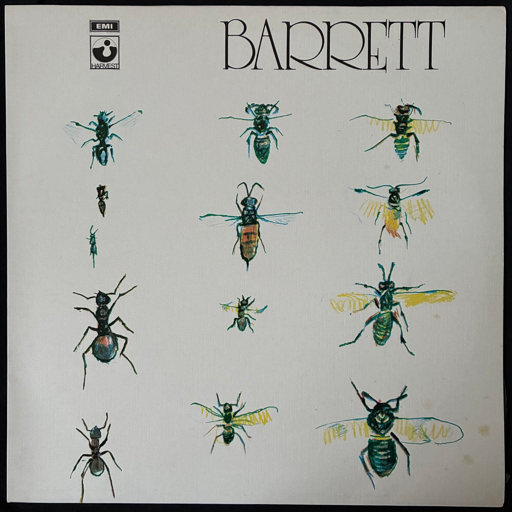 SYD BARRETT - BARRETT (TEXTURED SLEEVE) (USED VINYL 1982 UK M-/M-)