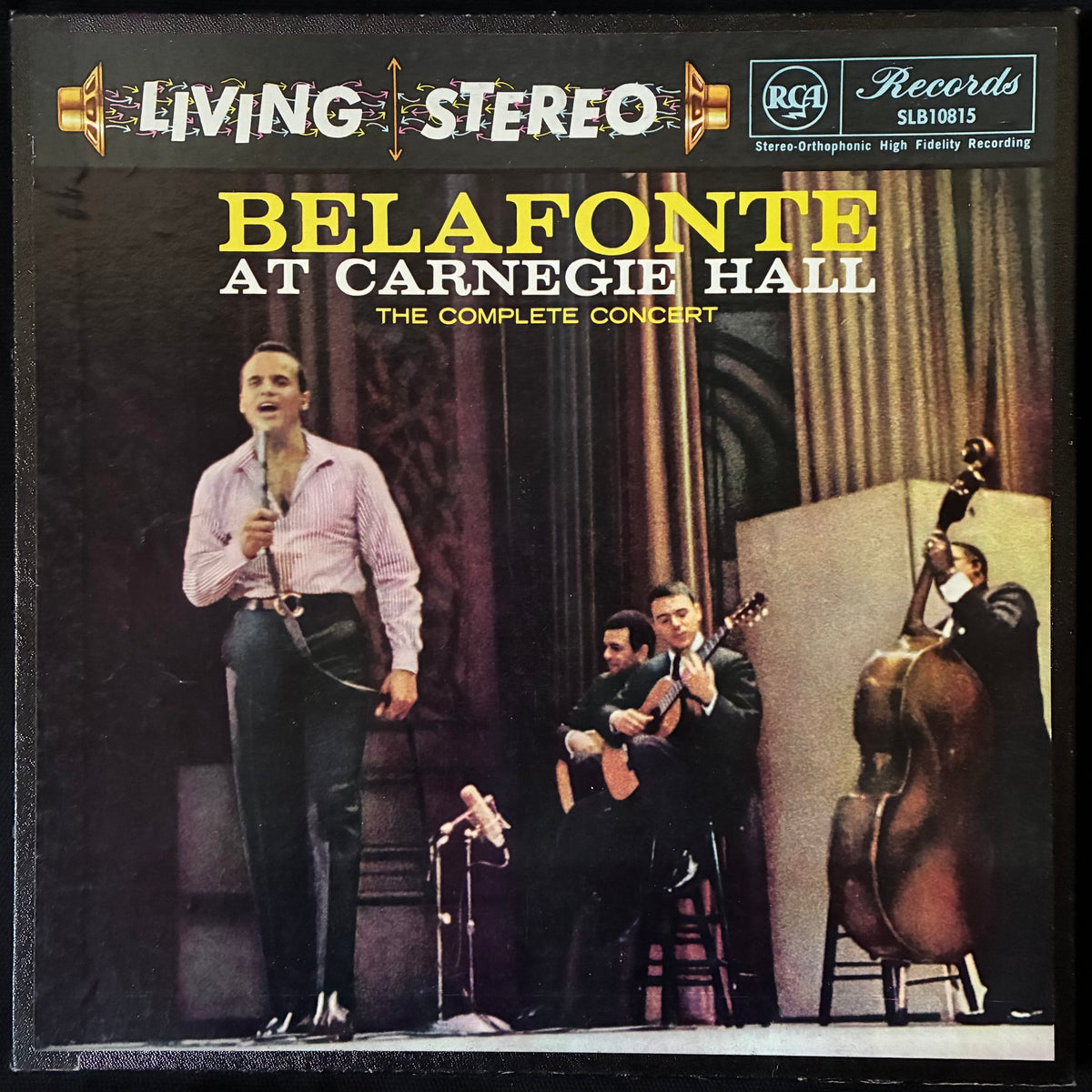 HARRY BELAFONTE - BELAFONTE AT CARNEGIE HALL : THE COMPLETE CONCERT (2LP BOX SET) (USED VINYL 1959 AUS M-/EX)