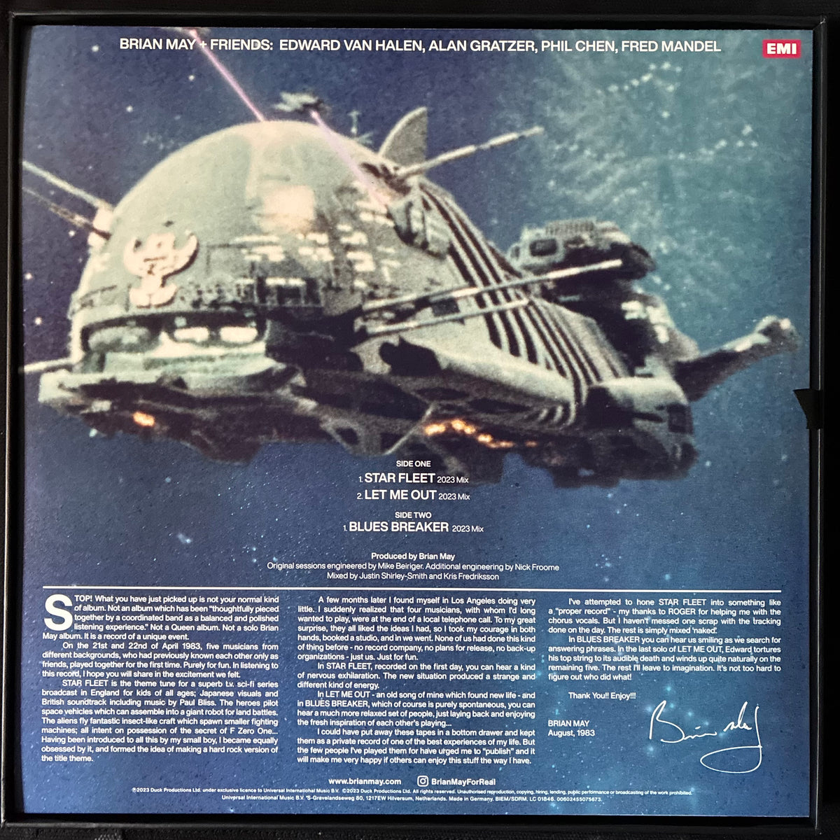 BRIAN MAY + FRIENDS - STAR FLEET SESSIONS (MLP+2CD+7" BOX SET) (USED VINYL 2023 UK/EU M-/M-)