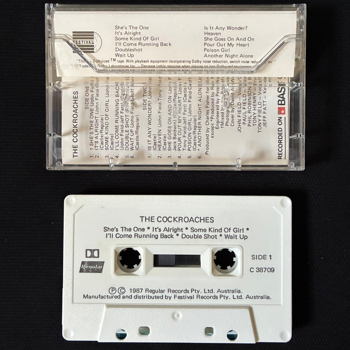 COCKROACHES - THE COCKROACHES (USED CASSETTE 1987 AUS)