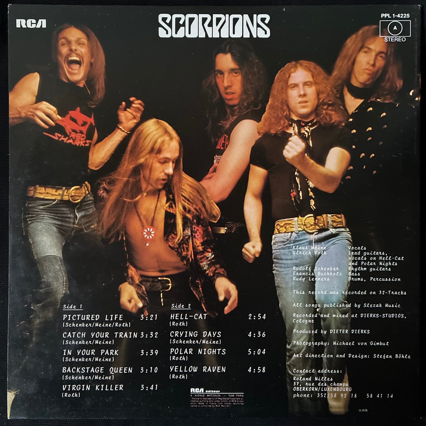 SCORPIONS - VIRGIN KILLER (USED VINYL 1976 FRANCE EX+/EX+)