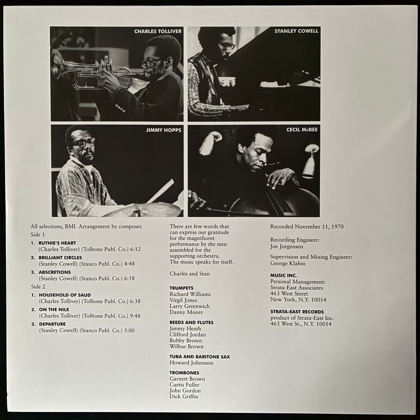 MUSIC INC. - MUSIC INC. (180GM) (USED VINYL 2018 UK M-/M-)