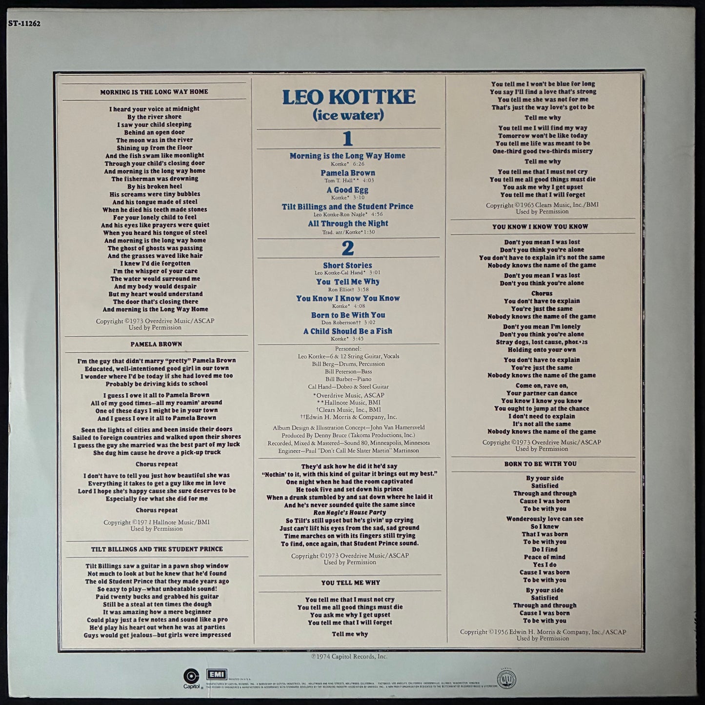 LEO KOTTKE - ICE WATER (USED VINYL 1974 US M-/M-)