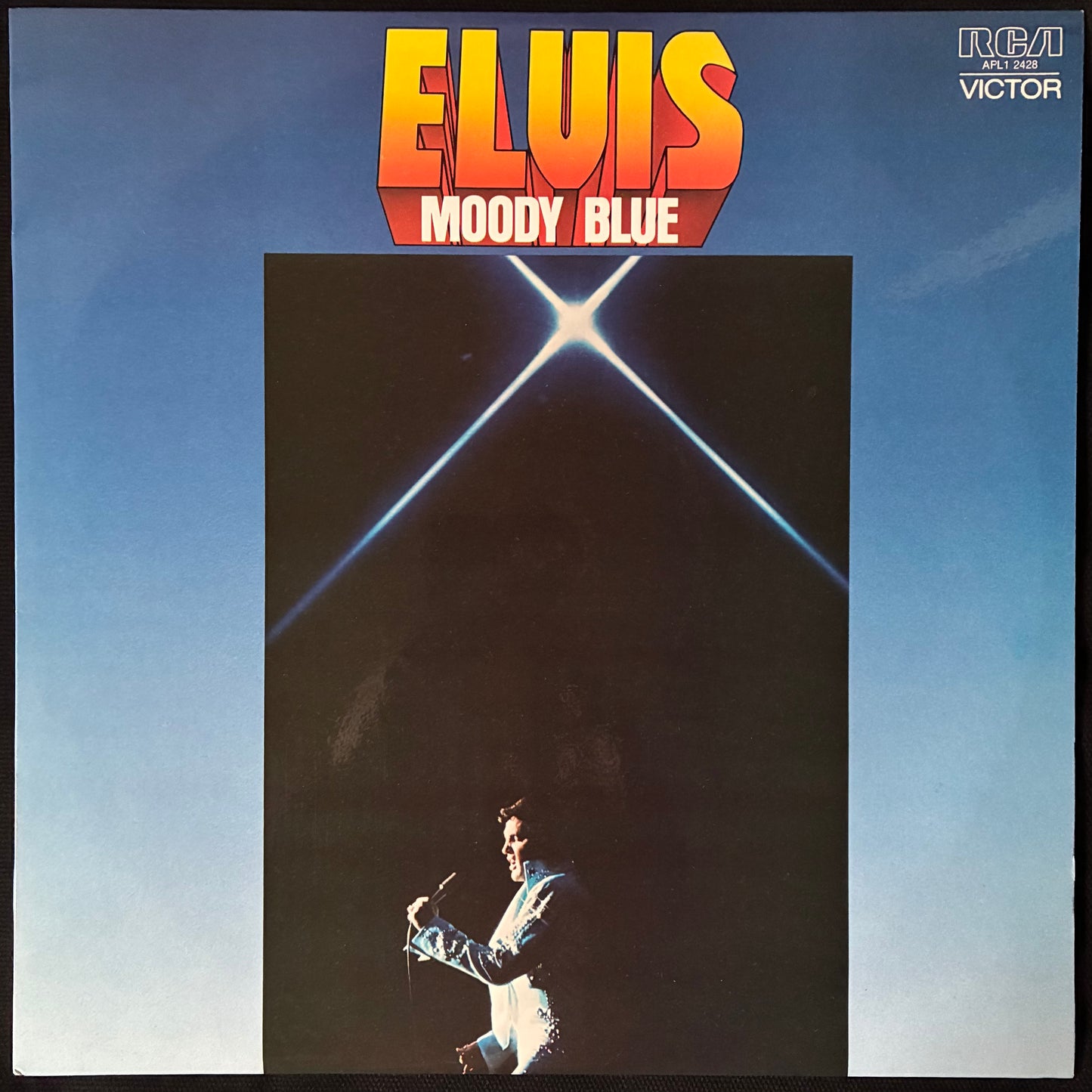 ELVIS PRESLEY - MOODY BLUE (USED VINYL 1977 AUS M-/M-)
