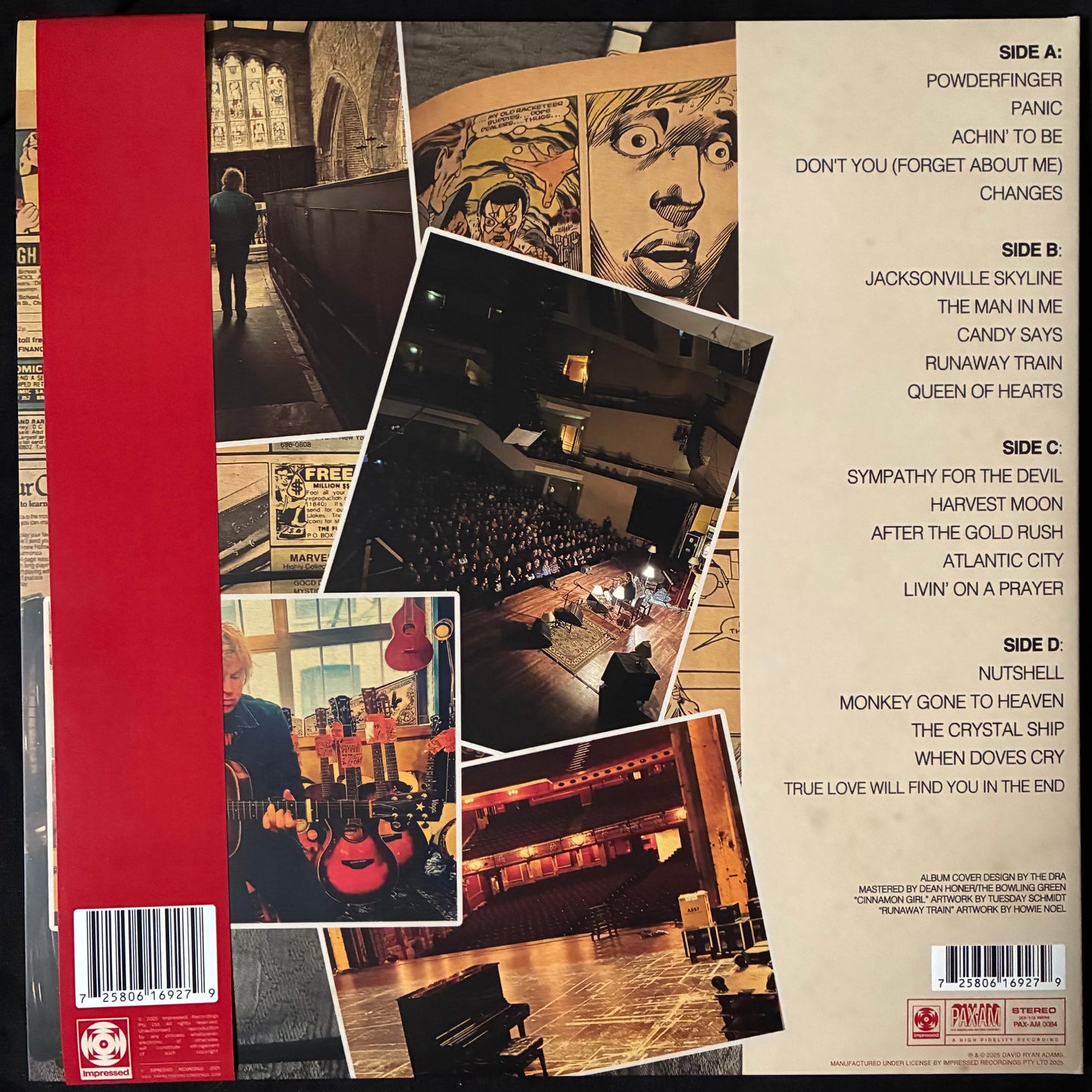RYAN ADAMS - CHANGES (2LP) (MARBLED ORANGE VINYL) (USED VINYL 2025 AUS M-/M-)