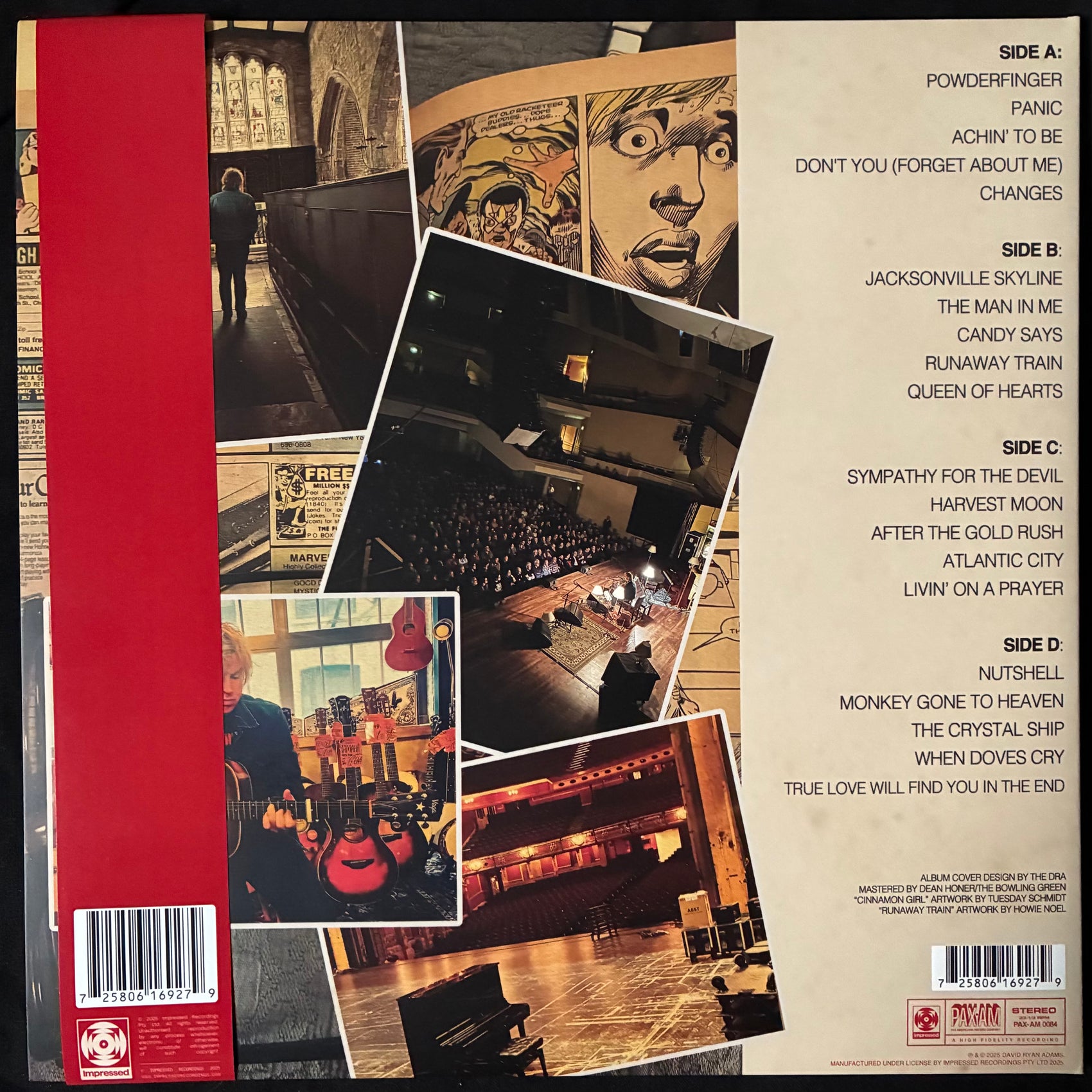 RYAN ADAMS - CHANGES (2LP) (MARBLED ORANGE VINYL) (USED VINYL 2025 AUS M-/M-)