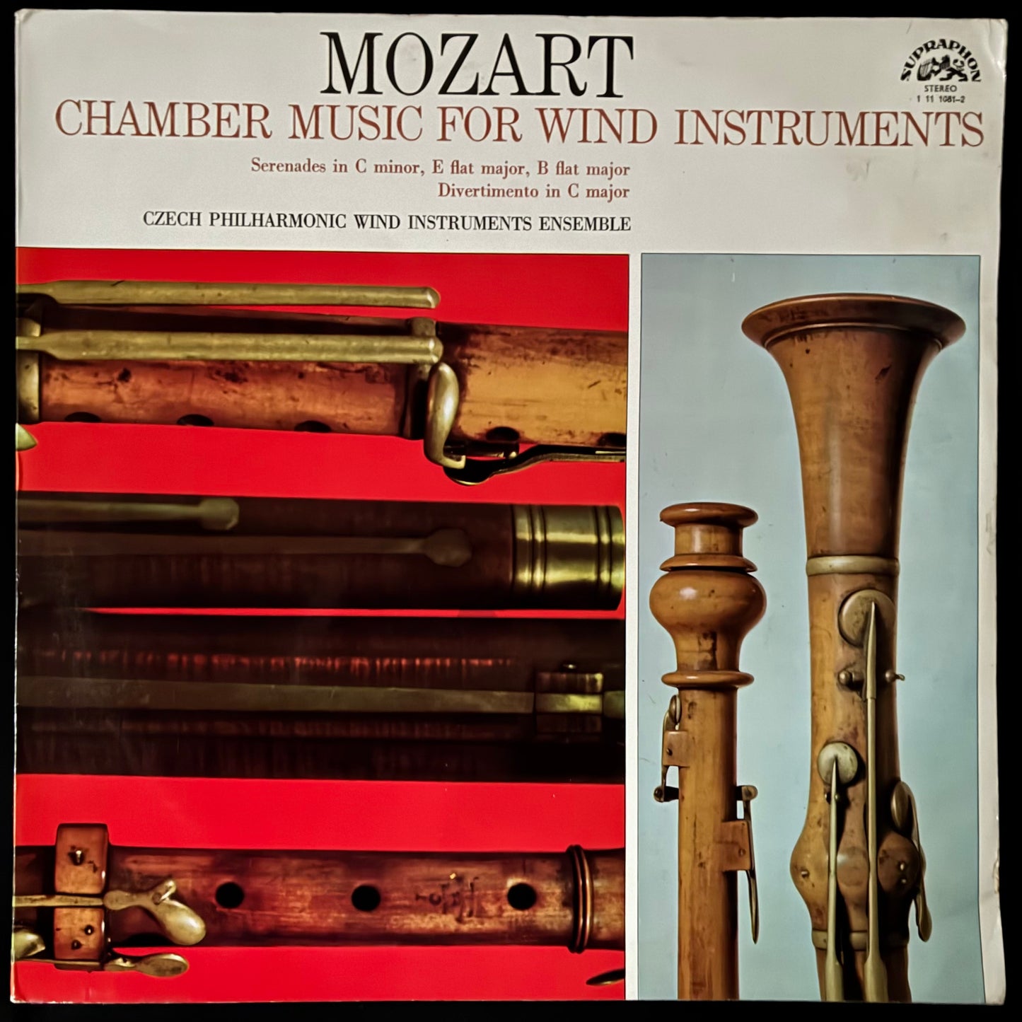 MOZART / CZECH PHILHARMONIC WIND ENSEMBLE - CHAMBER MUSIC FOR WIND INSTRUMENTALS (2LP) (USED VINYL 1971 CZECH EX+/EX)