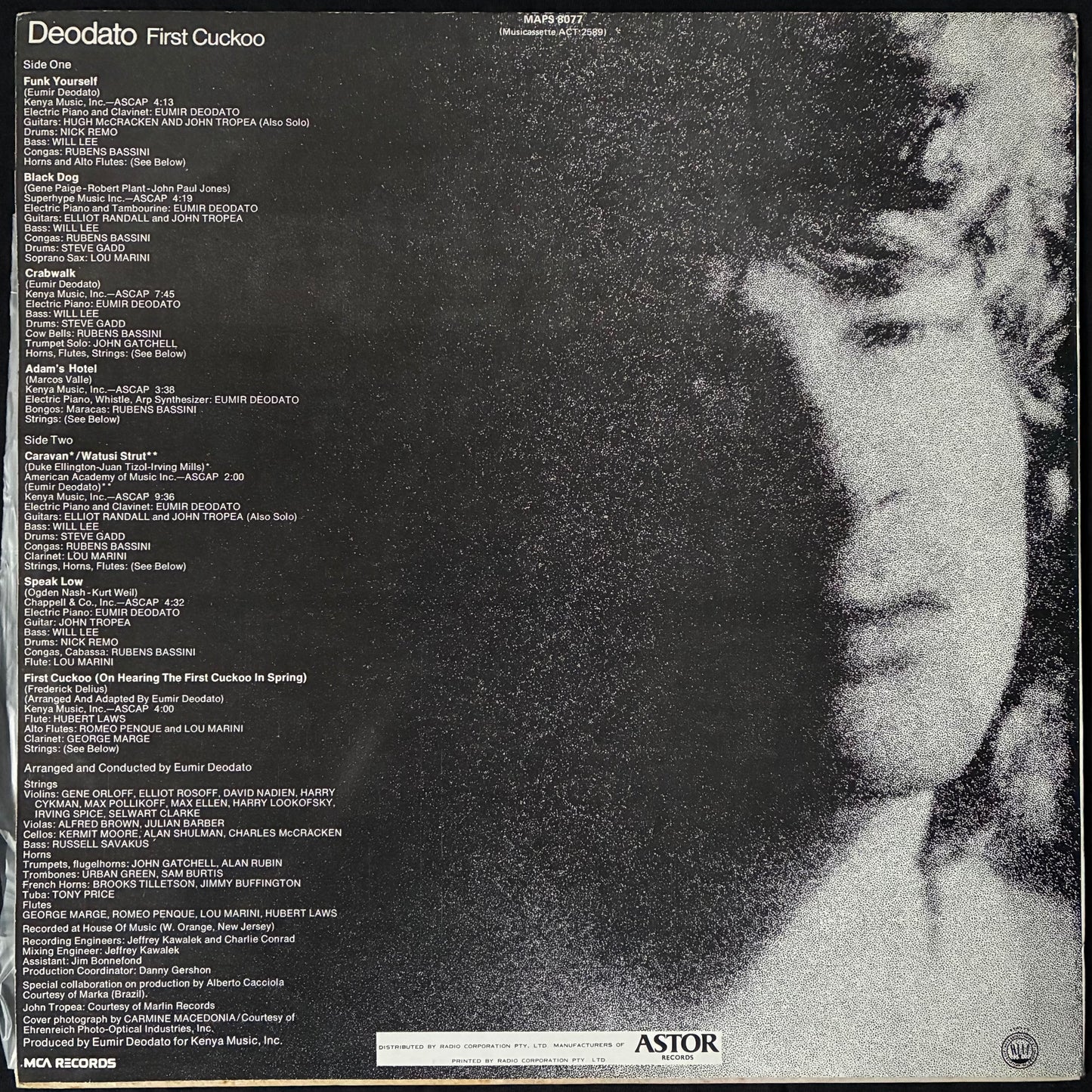 DEODATO - FIRST CUCKOO (USED VINYL 1975 AUS M-/EX+)