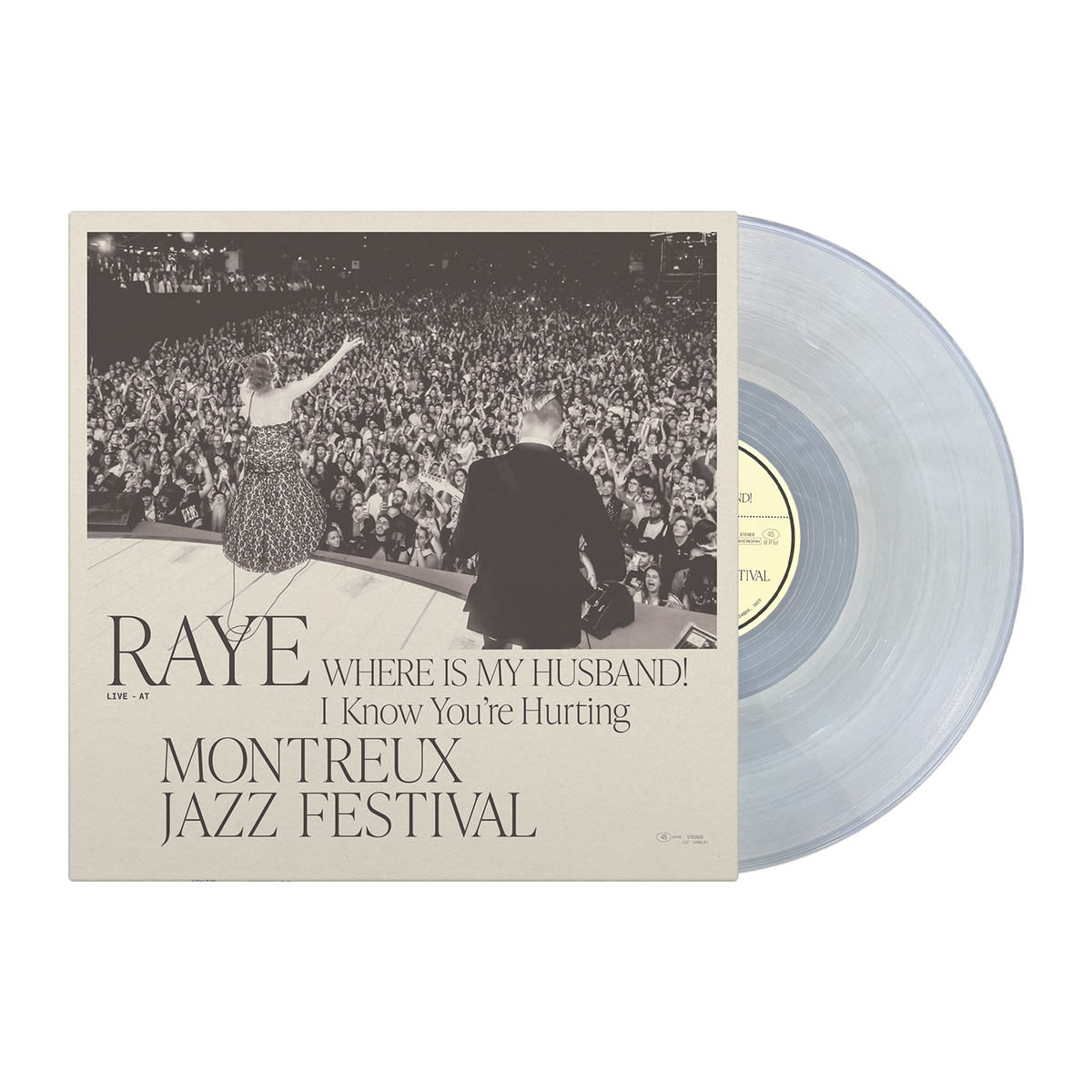 RAYE - WHERE IS MY HUSBAND! : LIVE AT MONTREUX JAZZ FESTIVAL (12") (ARCTIC PEARLESCENT CLEAR) VINYL