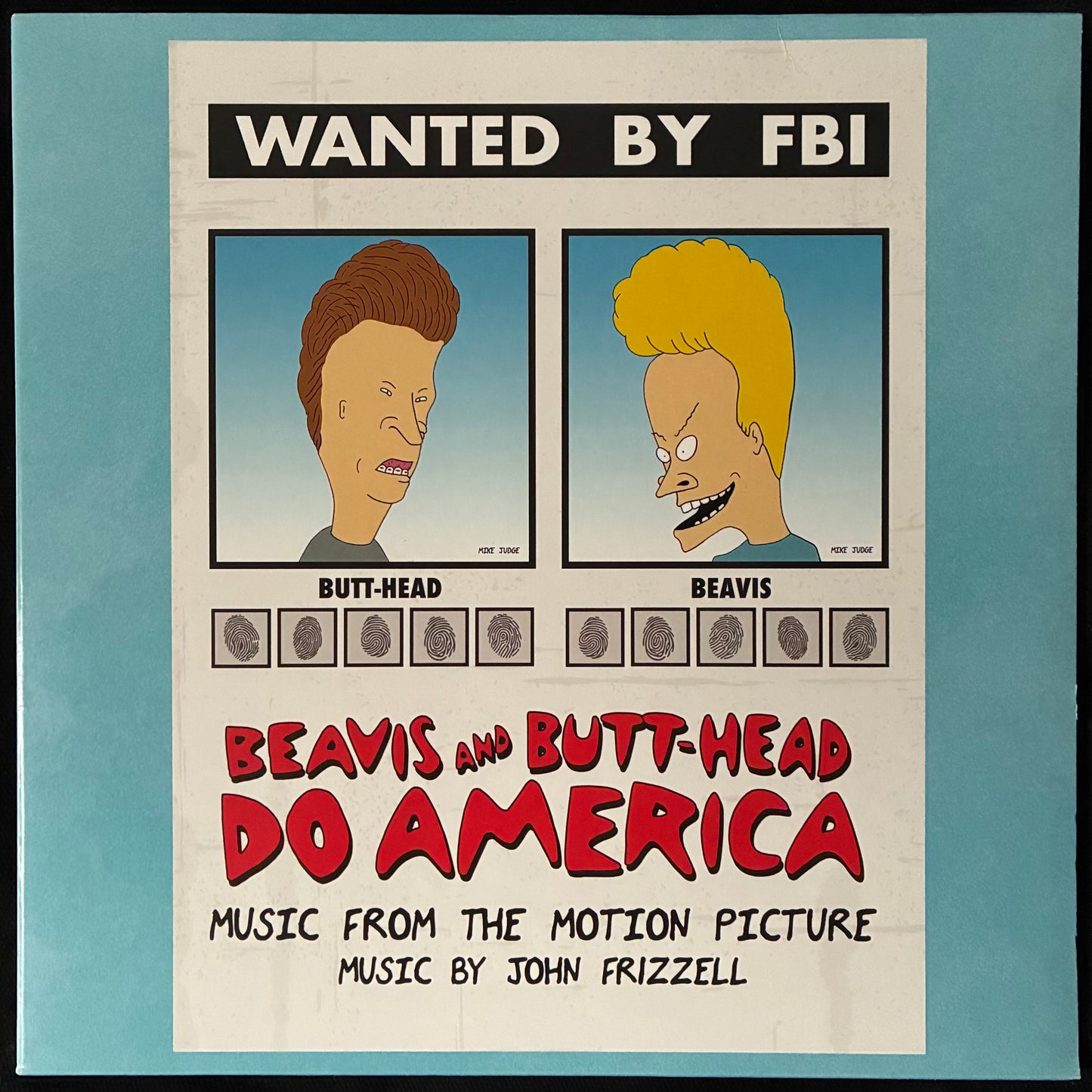 JOHN FRIZZELL - BEAVIS AND BUTT-HEAD DO AMERICA OST (RED/WHITE/BLUE COLOURED)Y/BLACK SPLATTER) (USED VINYL 2022 US M-/M-)