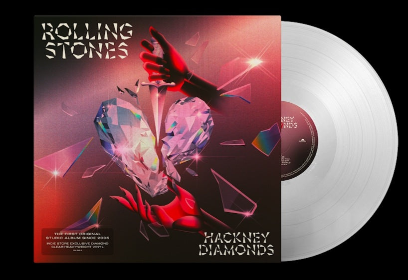 ROLLING STONES - HACKNEY DIAMONDS (CLEAR COLOURED) (USED VINYL 2023 EURO M-/M-)