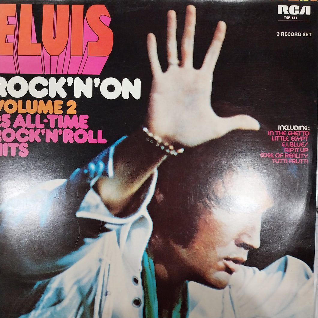 ELVIS PRESLEY - ROCK 'N' ON VOLUME 2 (USED VINYL 1974 AUS 2LP EX+ EX)