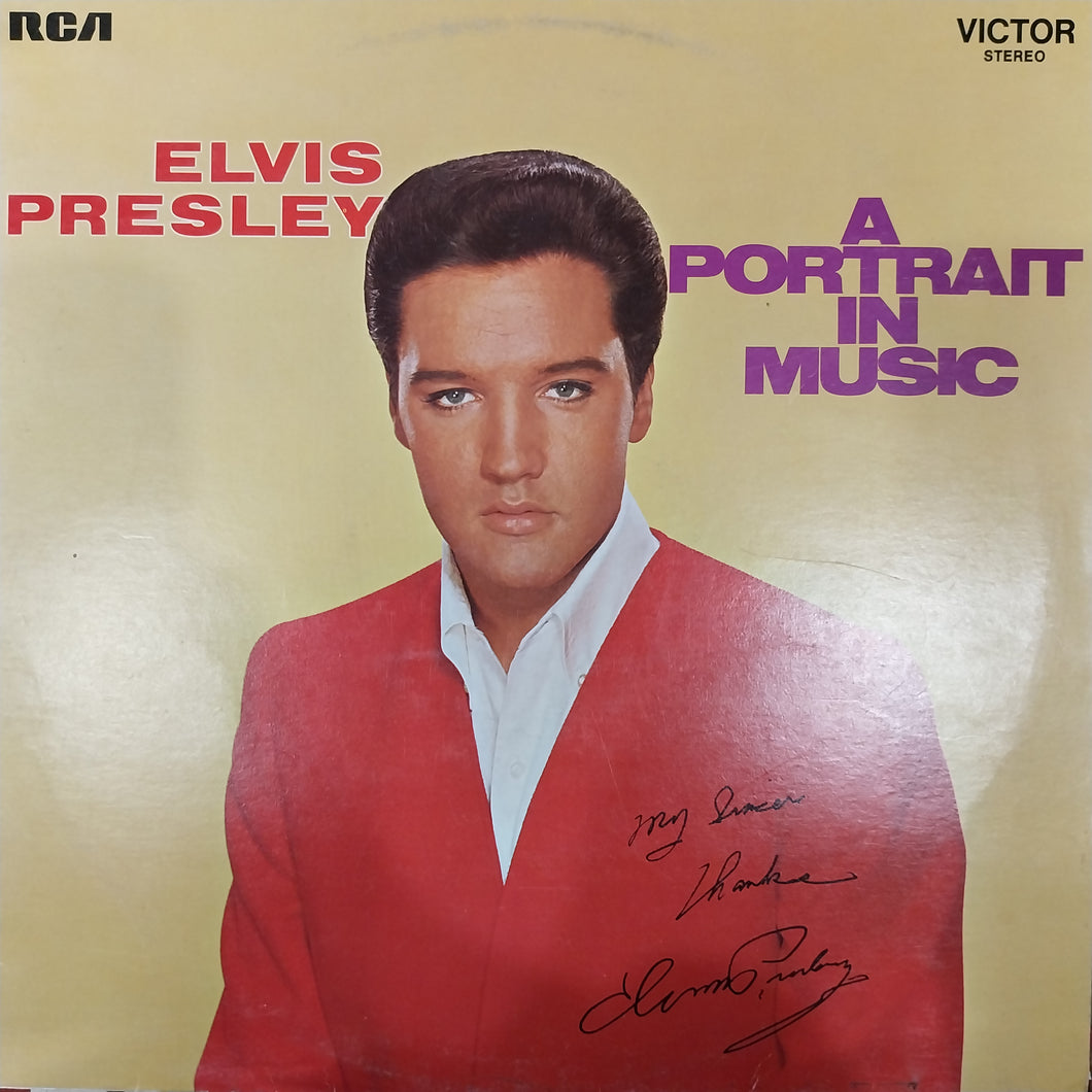 ELVIS PRESLEY - A PORTRAIT IN MUSIC (USED VINYL 1973 GERMAN EX EX)