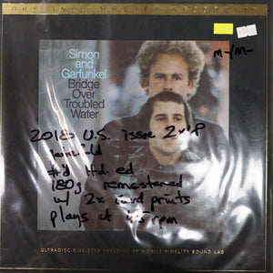 SIMON AND GARFUNKEL - BRIDGE OVER TROUBLED WATER (ORIGINAL MASTERS RECORDING)(USED VINYL 2018 U.S. 2LP LMT ED. M- M-)