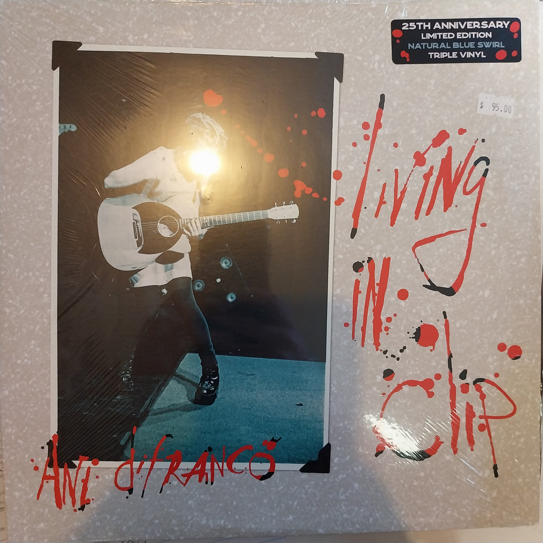 ANI DIFRANCO - LIVING IN CLIP (LMT ED. BLUE SWIRL) 3LP VINYL