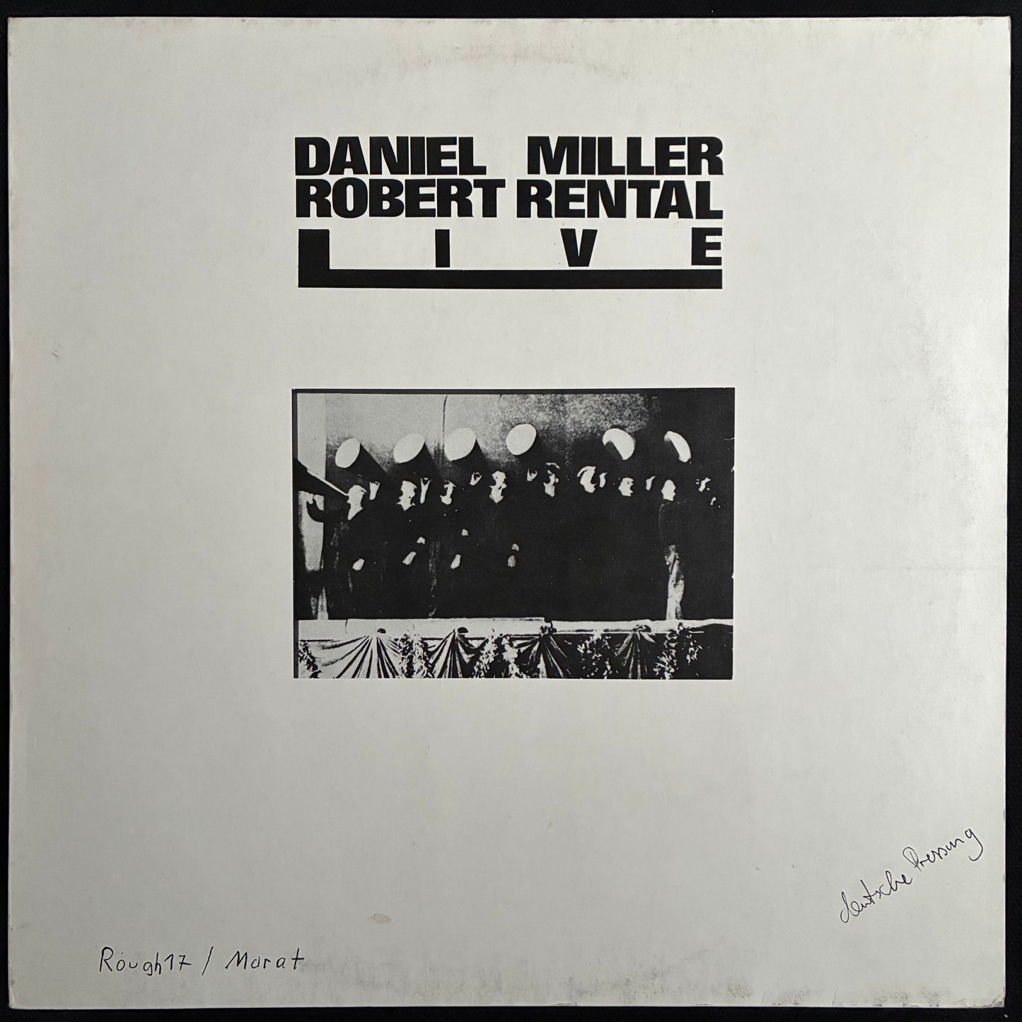 DANIEL MILLER & ROBERT RENTAL - LIVE (USED VINYL 1980 GERMANY M-/EX)