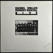 Load image into Gallery viewer, DANIEL MILLER &amp; ROBERT RENTAL - LIVE (USED VINYL 1980 GERMANY M-/EX)
