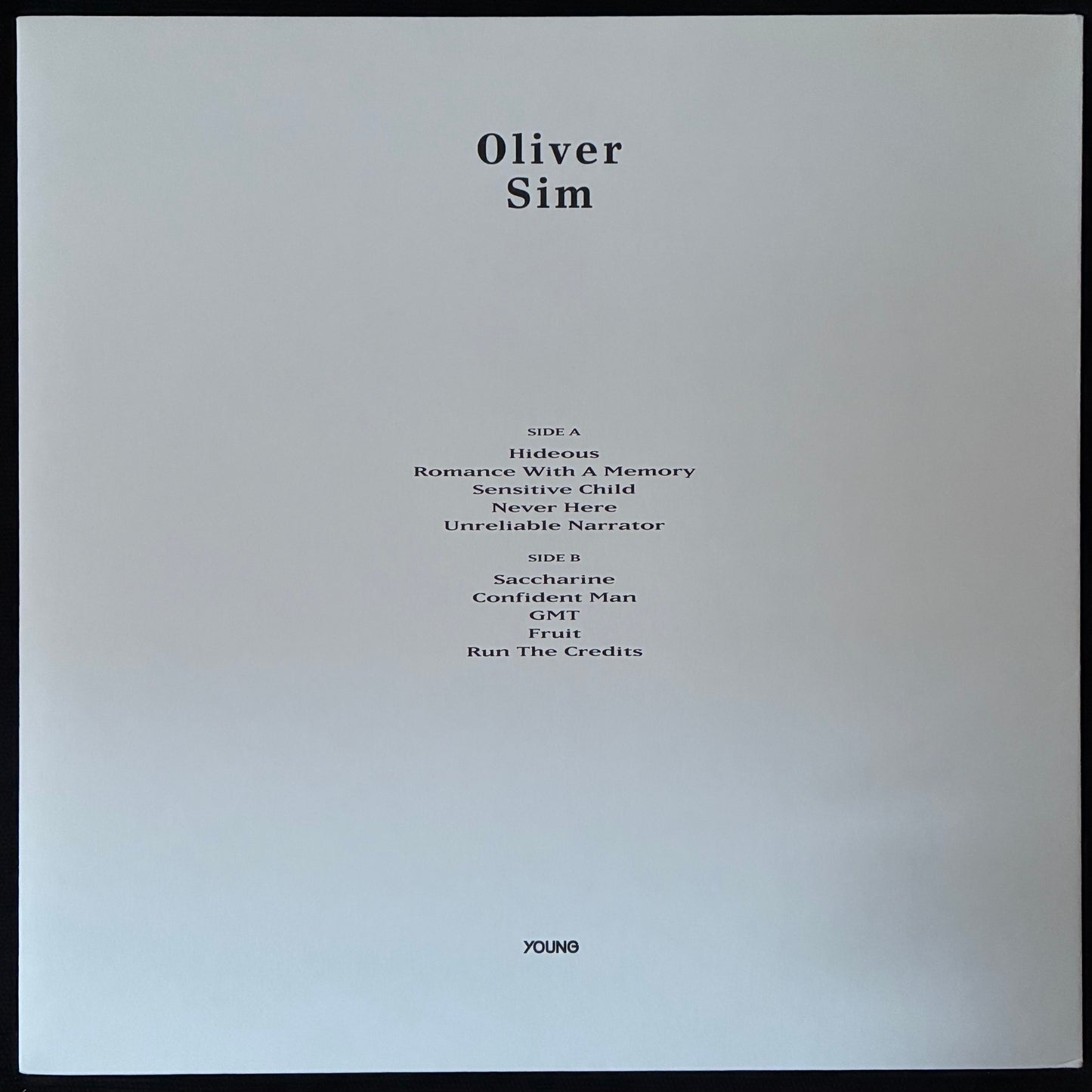 OLIVER SIM - HIDEOUS BASTARD (CLEAR COLOURED) (USED VINYL 2022 M-/M-)